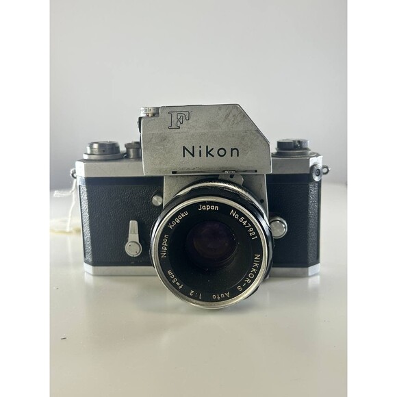 UNTESTED AS-IS Nikon F Photomic FTn Chrome SLR Camera + Nikkor-S 50mm f/2 Lens